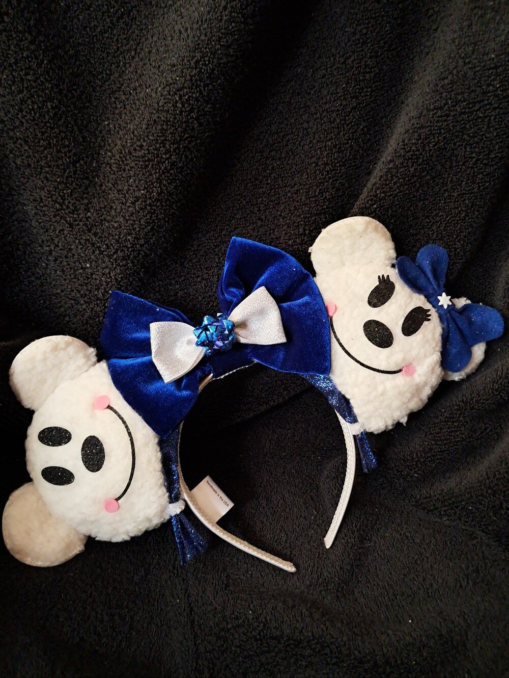 Snowman and Snowgirl Minnie Ears